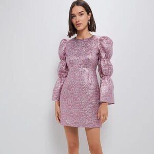 Tuckernuck Pink Metallic Mini Dress